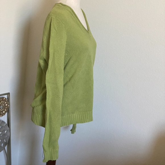 Michael Kors V Neck Cotton Sweater L - Picture 5 of 6